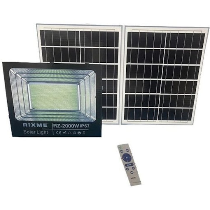 Proiector LED 2000W cu 2 panouri, 1600 SMD, IP67