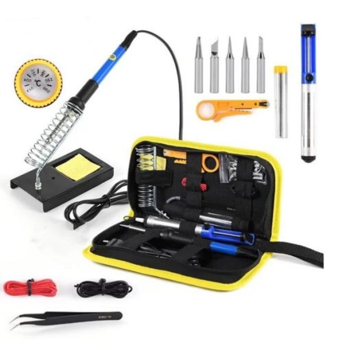 Kit pistol de lipit electric, 60W, 200-450C