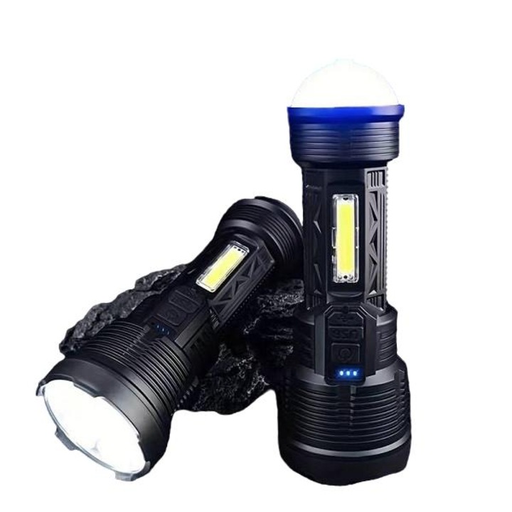 Lanterna LED RGB cu fotorytmic, 20x7.5cm, acumulator litiu, USB