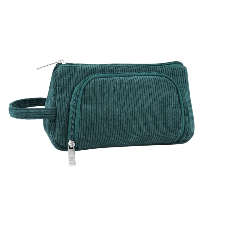 Geanta cosmetice pentru voiaj, 23x14x9cm, verde, eR D L