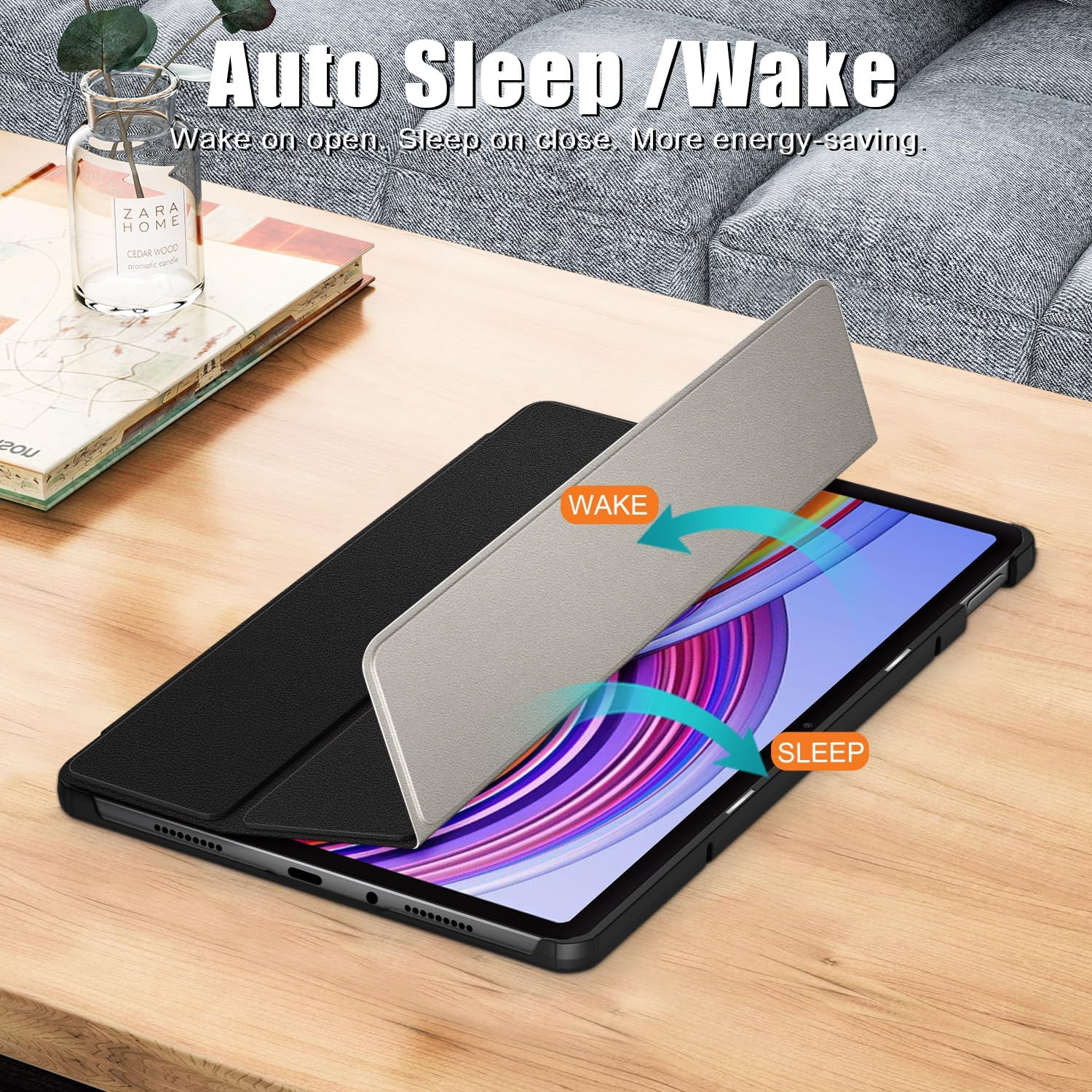 Husa tableta pentru, Xiaomi Redmi Pad Pro 12.1 Inch 2024, Negru