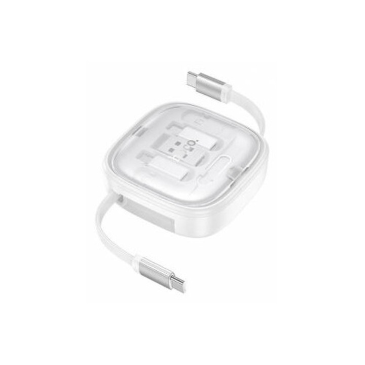 Cablu Date si Incarcare Hoco USB-C - USB-C U140 60W 0.95m Alb