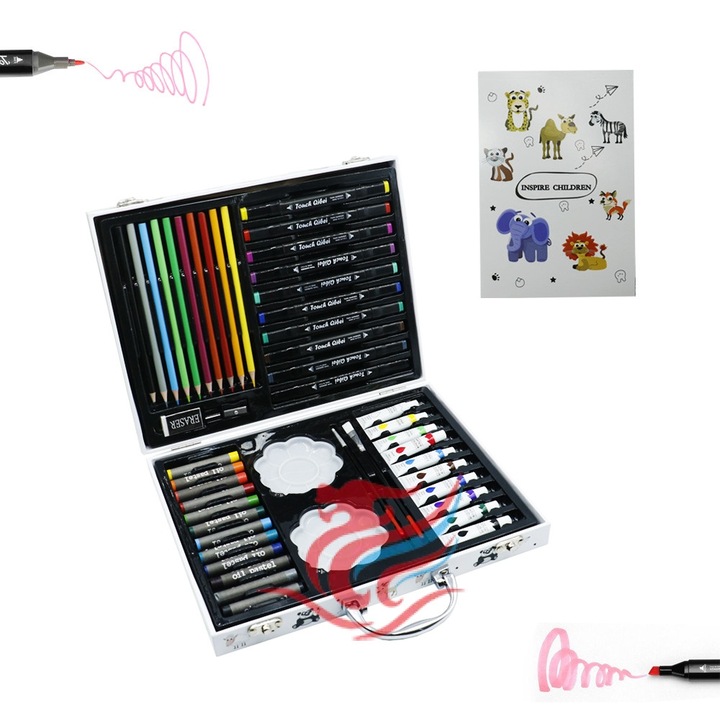 Set pictura copii 49 piese multicolor 23x30x50cm