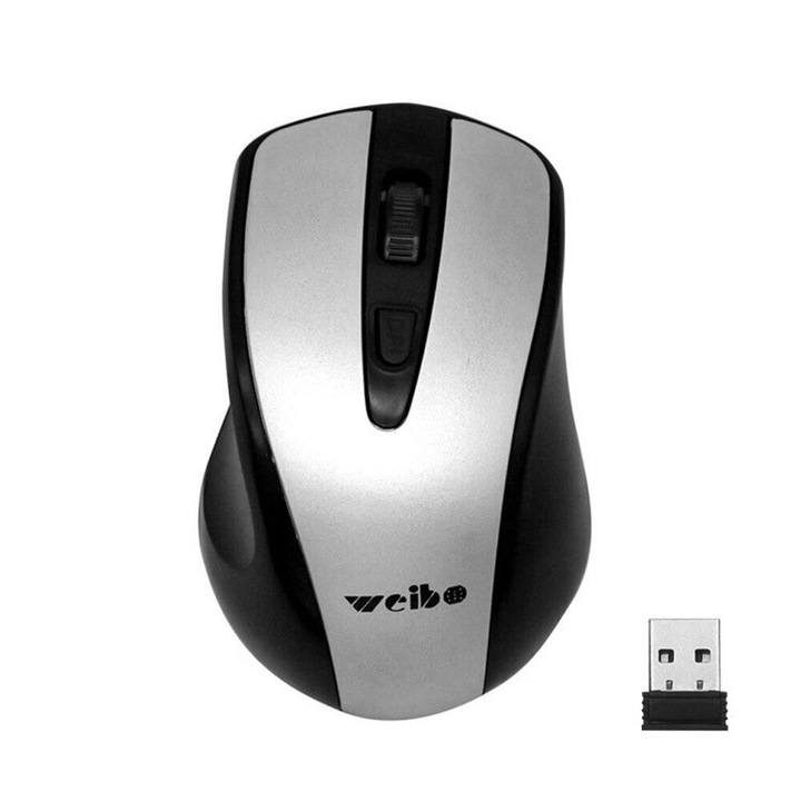 Mouse wireless 2.4Ghz 2819B, optic, 3 butoane, culoare multicolor, 0.080 kg