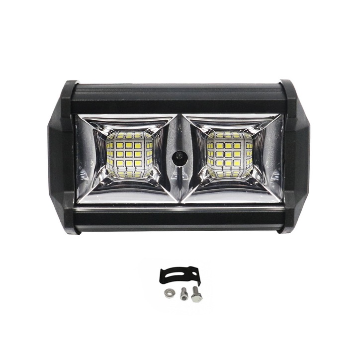 Proiector LED, 54W, 12V-24V, 4320LM, 6000K, dimensiuni 13x7.5x6.5cm, IP68