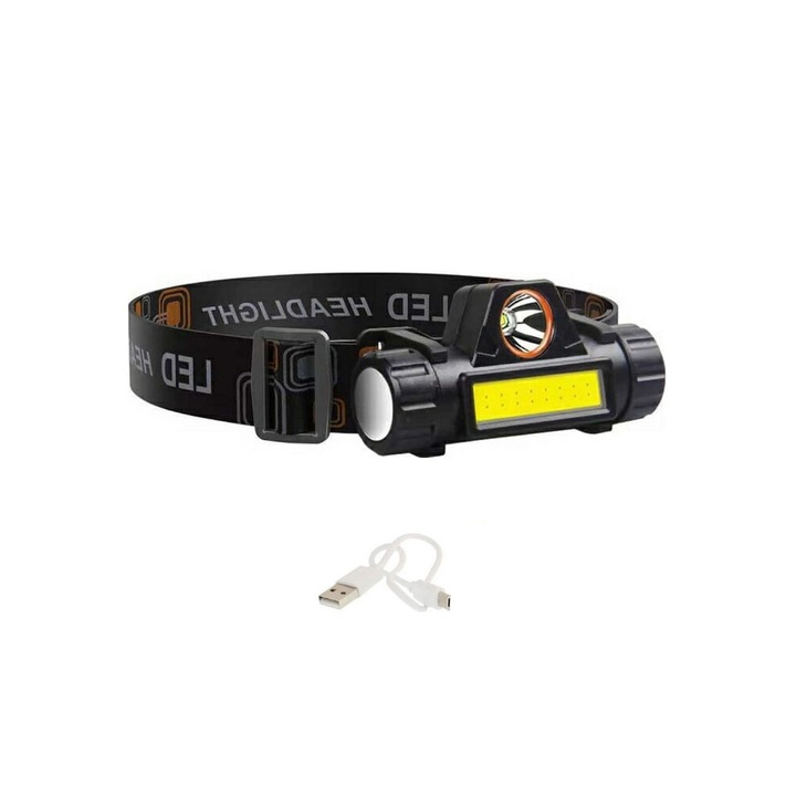 Lanterna LED Epanaphortizomenos, 2 functii, 4x8.5cm, alb, set