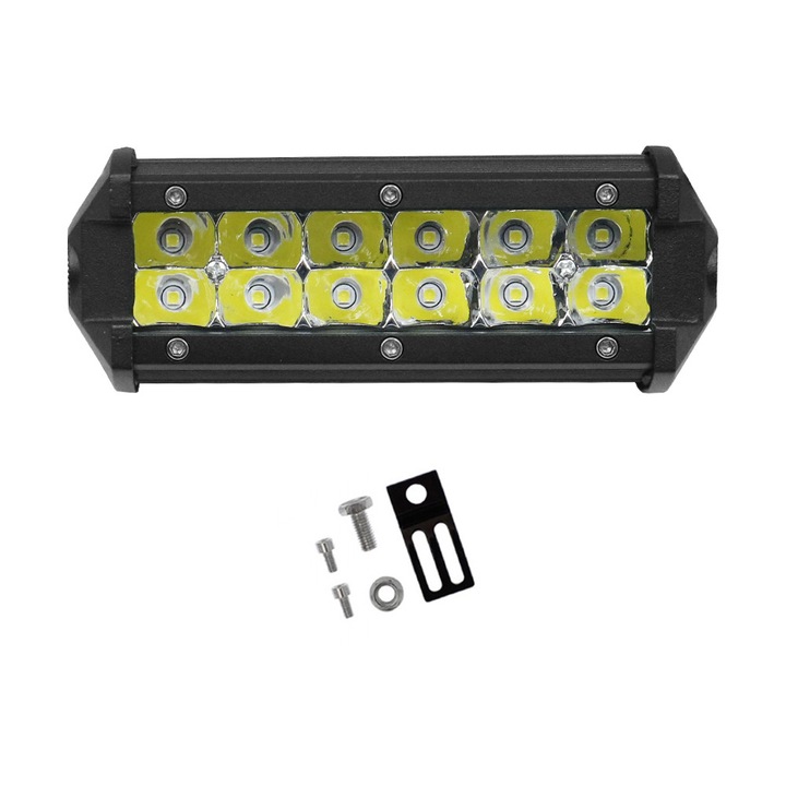 Spot LED, 36W, 12V-24V, 6000K, 10x8x5cm, IP68