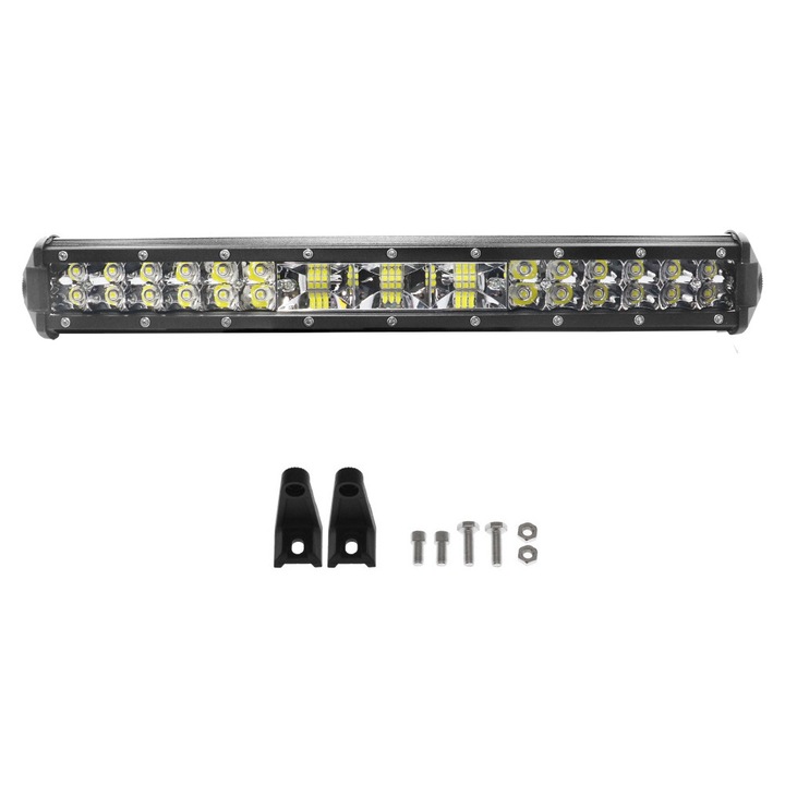 Proiector LED, 144W, 12V-24V, 6000K, 38x5x3cm, IP68