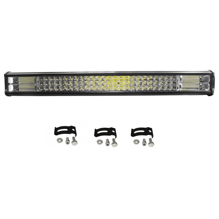 Proiector LED, 360W, 12V-24V, 28800LM, 6000K, IP68, 64x9x6cm