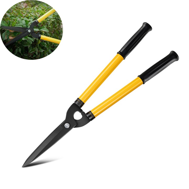 Foarfeca de gradina extensibila, 57-75cm, cu lama din otel inoxidabil, 20cm, greutate 1kg