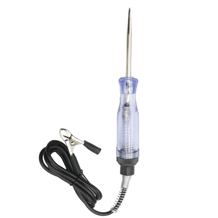 Tester auto cu LED, 19x2.5x2.5cm, 6V-12V
