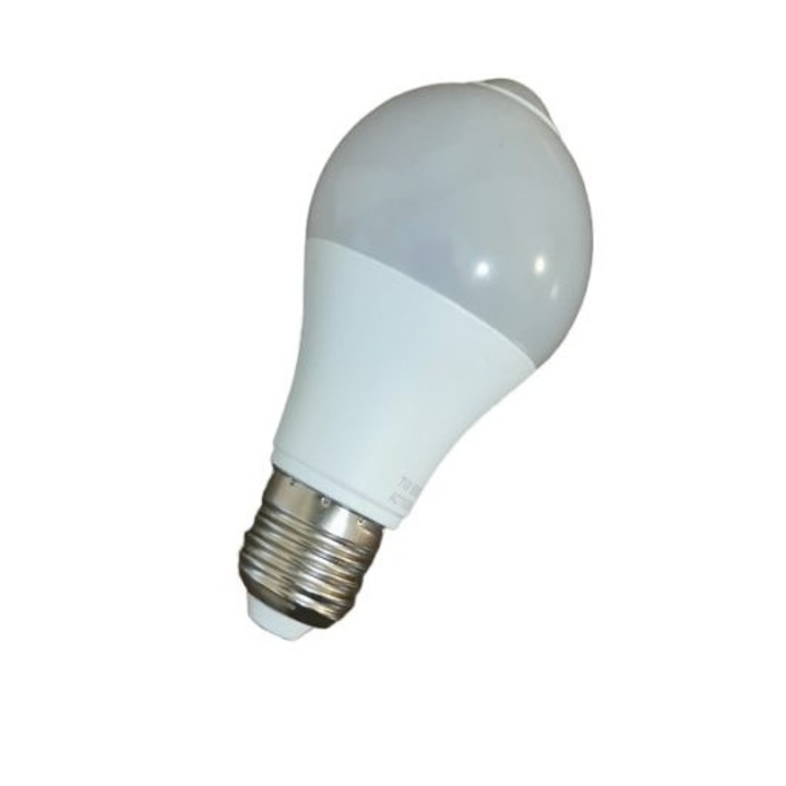 Lampa inteligenta 12W E27 6500K, dimensiuni 7x7x13 cm, greutate 0.100 kg