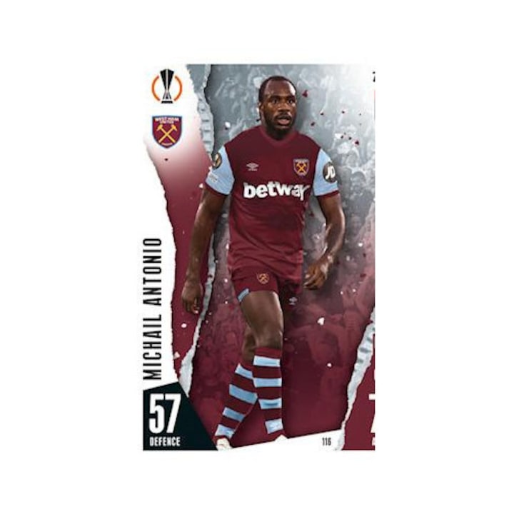 Match Attax 2023/24 116 Търговска карта на Михаил Антонио, Topps
