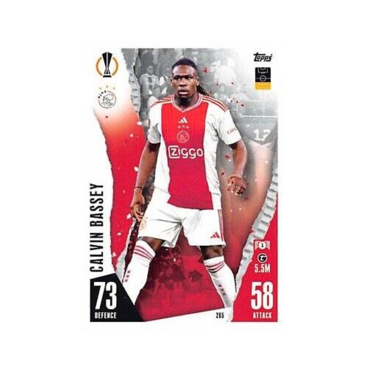 Match Attax 2023/24 gyűjtőkártya 265 Calvin Bassey, Topps