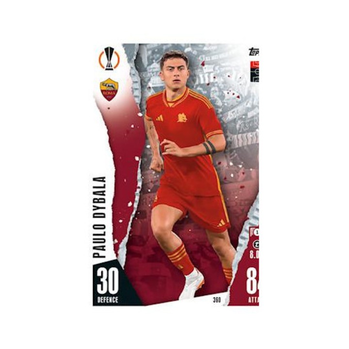 Настолна игра, Topps, Match Attax 2023/24 360 Пауло Дибала, АС Рома, основна карта