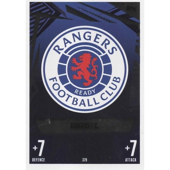 Card de colectie Topps Match Attax 2023/24 Rangers FC emblema clubului