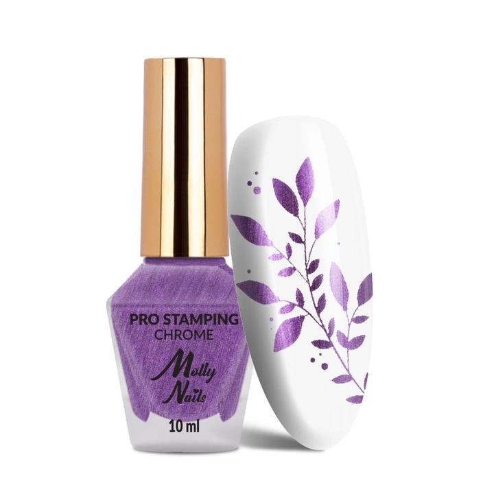 Oja pentru stemplare Molly Nails Pro Stamping, violet, 10ml