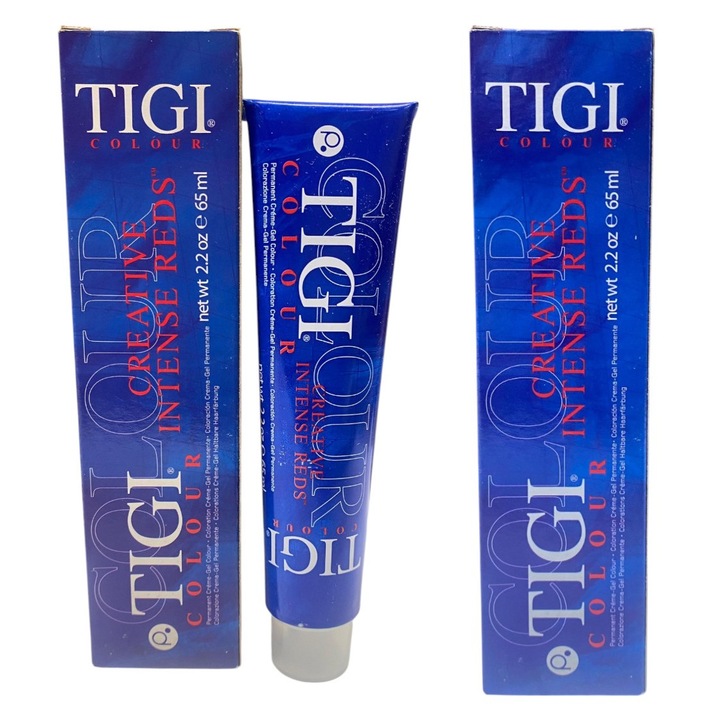 Vopsea de par Tigi Colour Gloss 55/66 roscat intens 65ml