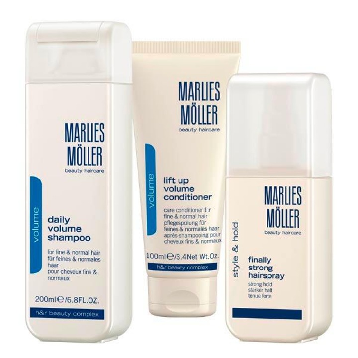 Set tratamente par Marlies Moller Lift-Up volum 100ml si fixare puternica 125ml