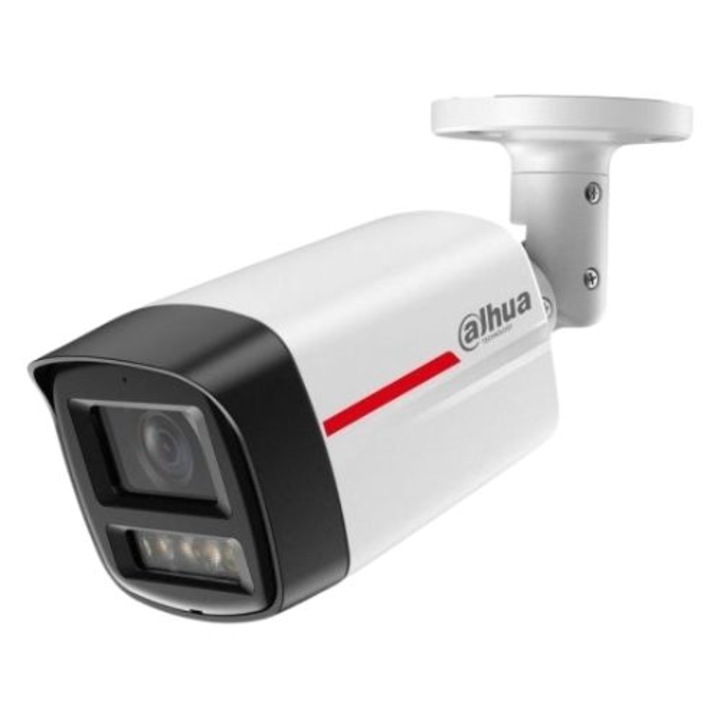 Camera de supraveghere Dahua IP 4MP, WizSense, DualLight, lentila 6mm, PoE, IPC-HFW2449TL-S-LED-0600B-PRO