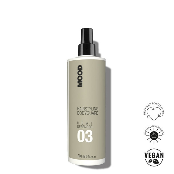 Spray protectie termica Mood Heat Defender, 200ml, pentru par