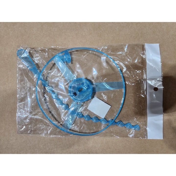 Интерактивен летящ диск, с LED светлини, син, 20x30 см, за деца +14 години