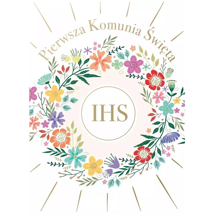 Felicitare B6, HENRY, flori, 12.5x17.6cm