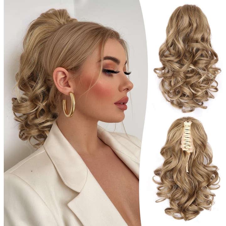 Coada de Volum Ondulata, Blond Natural, Oskar Shop