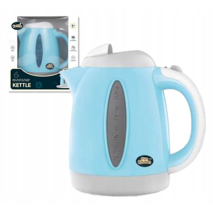 Luxma gyerek vízforraló elemekkel, fehér-kék, 18,5x17x10cm