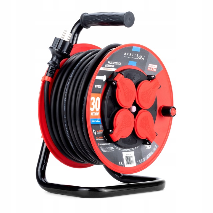 Prelungitor Montis 30m, 4 prize, IP44, 3x1,5mm, 330x220x180mm