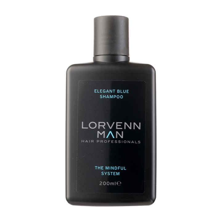 Sampon pentru par normal, Lorvenn, antioxidant, 200 ml, culoare albastru