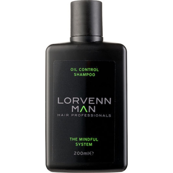 Sampon pentru par gras, Lorvenn Hair Professionals, cu C8G activ si vitamine, 200ml