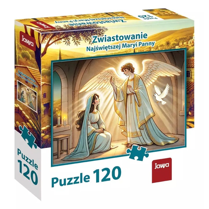 120 darabos kirakó, Jawa, Szűz Mária születésének Angyali üdvözlete, 38,2x45,5cm, 6+