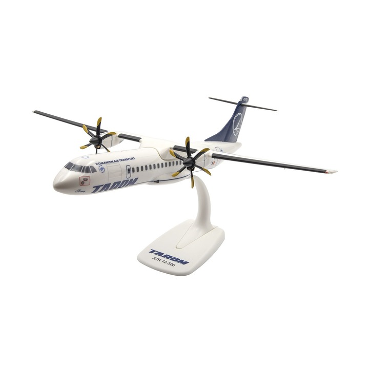 Macheta avion TAROM SOMES, ATR 72-500, scara 1:100, HERPA