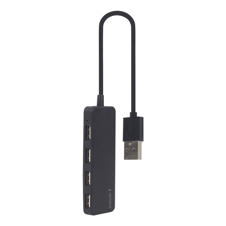 Hub USB Type-C 4-port, Gembird, negru