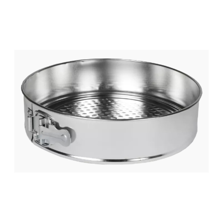 Tava de copt rotunda, dommet, 26cm, otel zincat, set 12 bucati