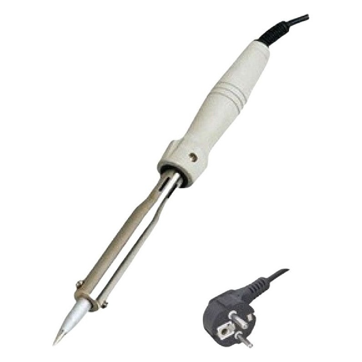 Поялник ZD-70, 50 / 60 Hz, AC 220–240V, 80W, Бързо загряване, Размер: 290 милиметра, Цвят: Бял