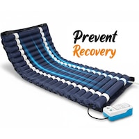 Saltea Antiescara Cu Compresor EvoSmart™ SE02 Profesional, Silentios, Presiune Alternativa, Pentru Pat Medical/Normal, Sistem antiescare, Marime 200/90cm, Gaura Toaleta, Pompa inclusa, Albastru