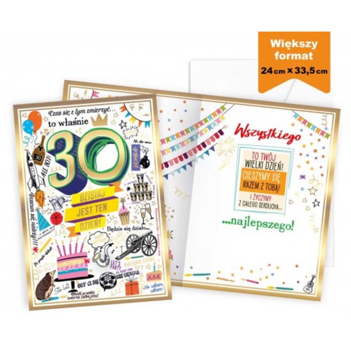 Karnet de Urdin 30 év, KUKARTKA, 33x27cm, Elegáns dizájn