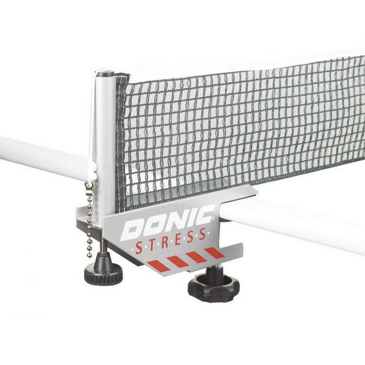 Siatka de tenis de masa Donic Stress, reglabila, calitate profesionala, 1.8m x 15cm