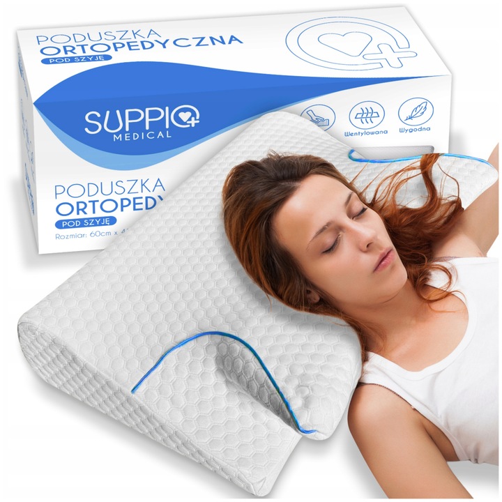 Perna ortopedica profilata, PIANIDA, hipoalergenica, usor de curatat, 60x40cm
