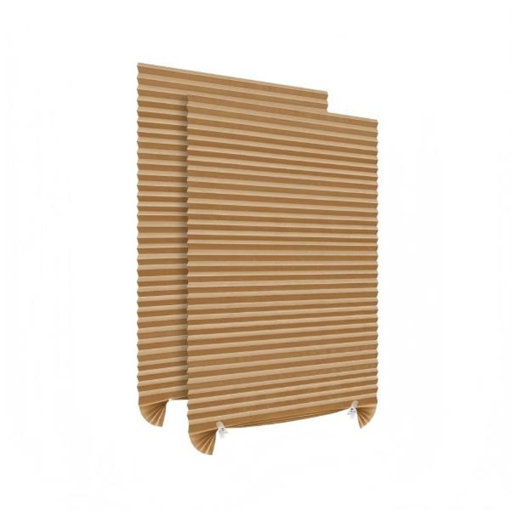 Set 2 Jaluzele Orizontale Omelivon, 150x60cm, maro rosiatic, instalare usoara, poliester