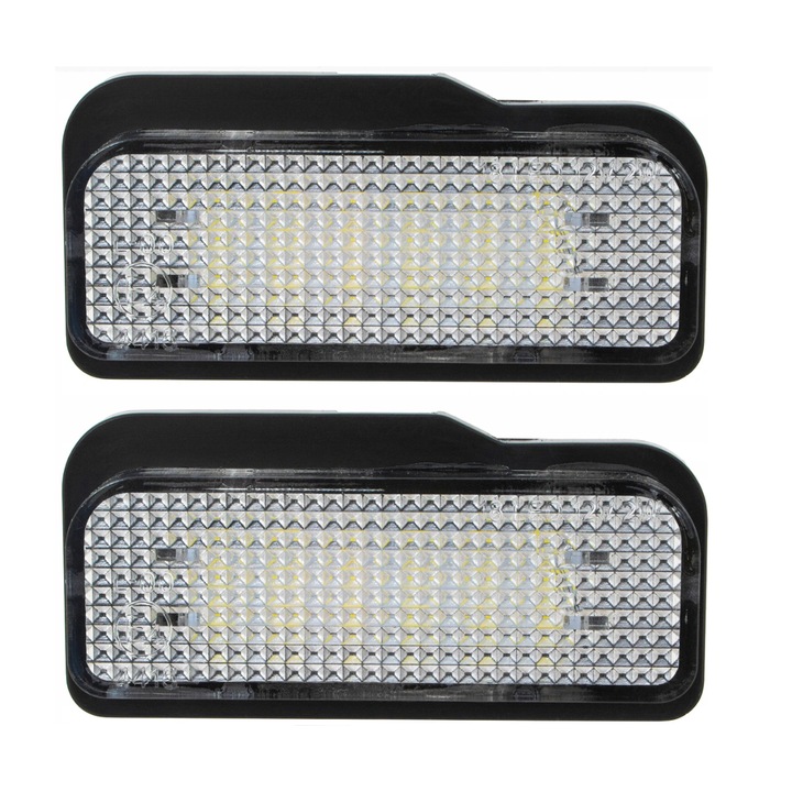 Комплект от 2 LED лампи за регистрационен номер, AutoTune, бели, 3528SMD, 2W