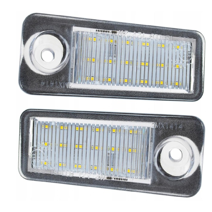 2 darabos LED-es rendszámtábla világítás szett, Audi A6 C5, fehér, 3014SMD típus