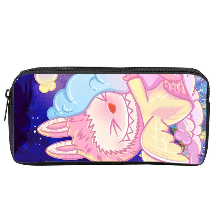 Калъф за химикалки Labubu, изключително голям капацитет, многоцветен, 21 x 12 x 4 cm, LBB-45