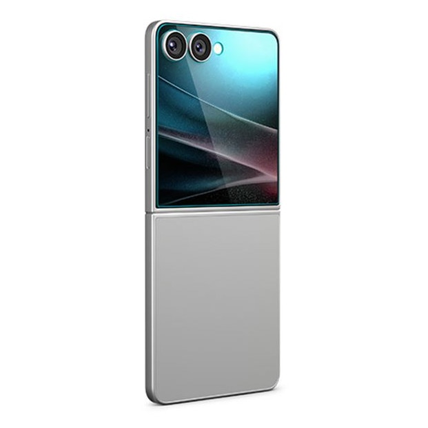 Folie sticla Spigen Glass tR EZ Fit HD, Suport Montare, compatibila cu Samsung Galaxy Z Flip 7, Transparent