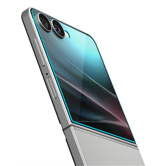Folie sticla Spigen Glass tR EZ Fit HD, Suport Montare, compatibila cu Samsung Galaxy Z Flip 7, Transparent