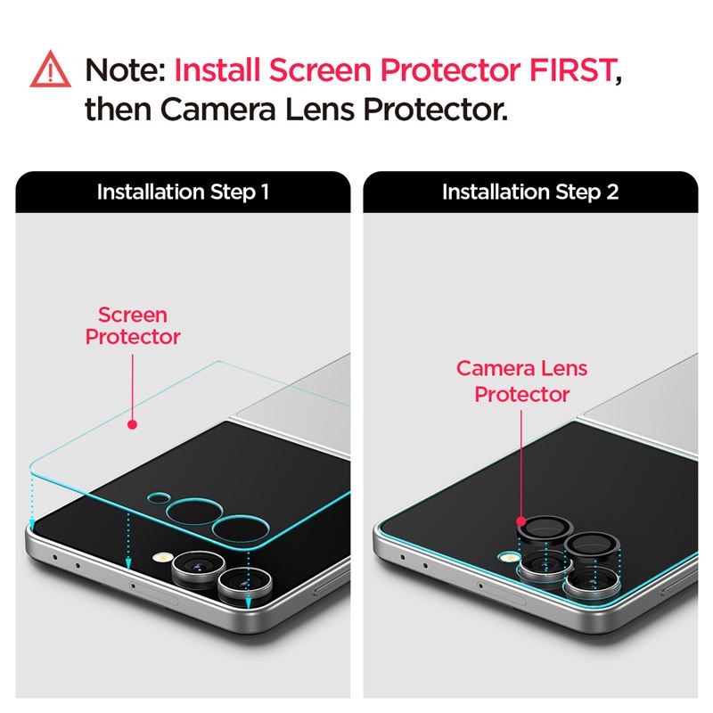 Folie sticla Spigen Glass tR EZ Fit HD, Suport Montare, compatibila cu Samsung Galaxy Z Flip 7, Transparent