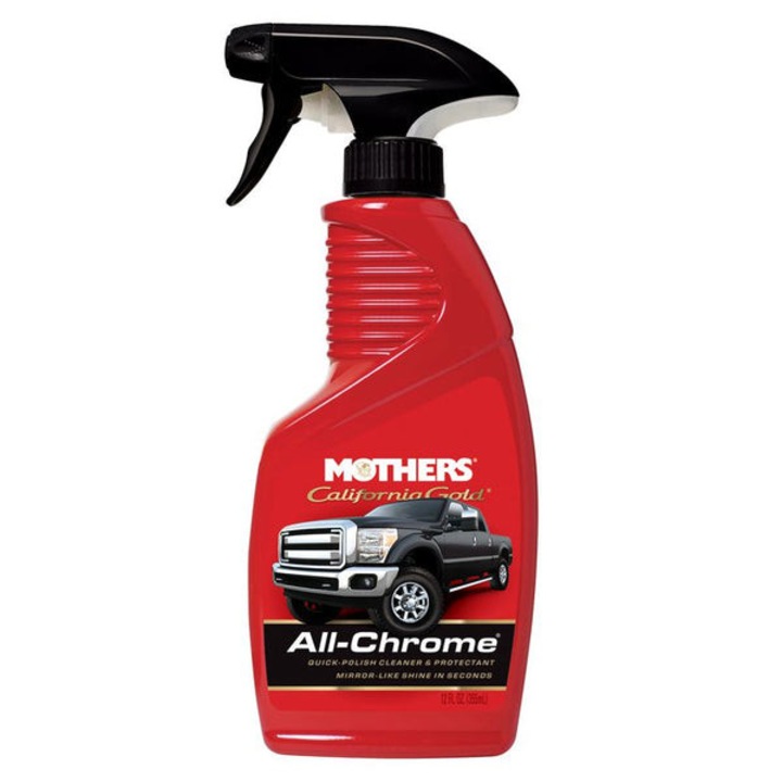 Solutie Auto Mothers California Gold – Spray pentru curatare si protectie crom auto, 355ml
