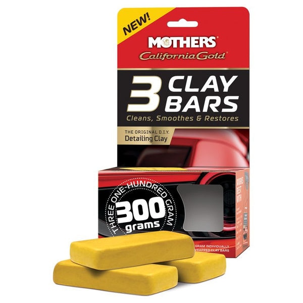 Argila Mothers California Gold – Set 3 bare de argila pentru curatare suprafete auto